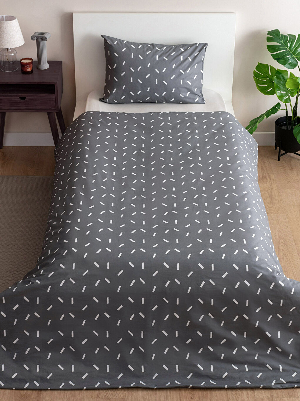 LCW HOME Patterned Single Bed Duvet Cover Set -W2GP47Z8-SLH