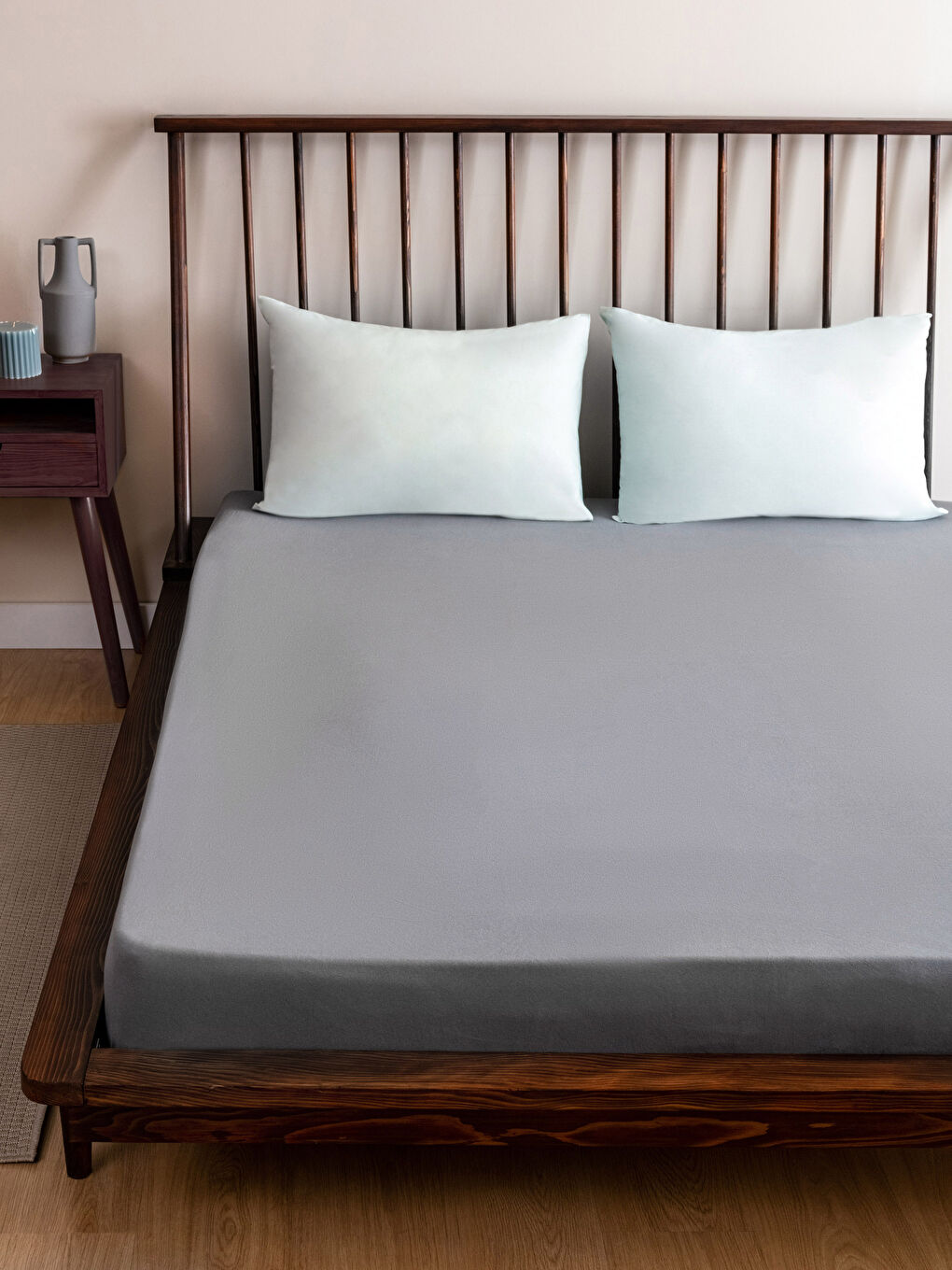 Regular Cotton Fitted Double Sheet 180x200x30 Cm