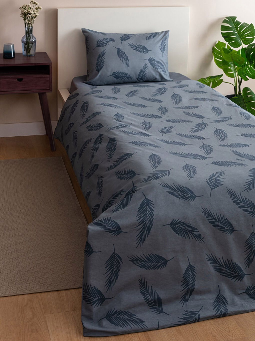 Printed Cotton Single Duvet Cover Set