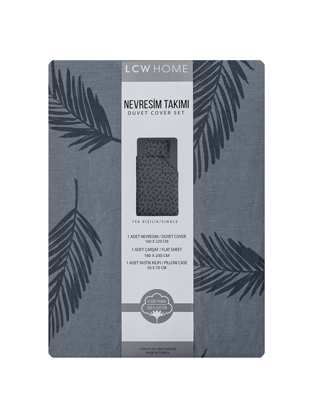 Printed Cotton Single Duvet Cover Set-7