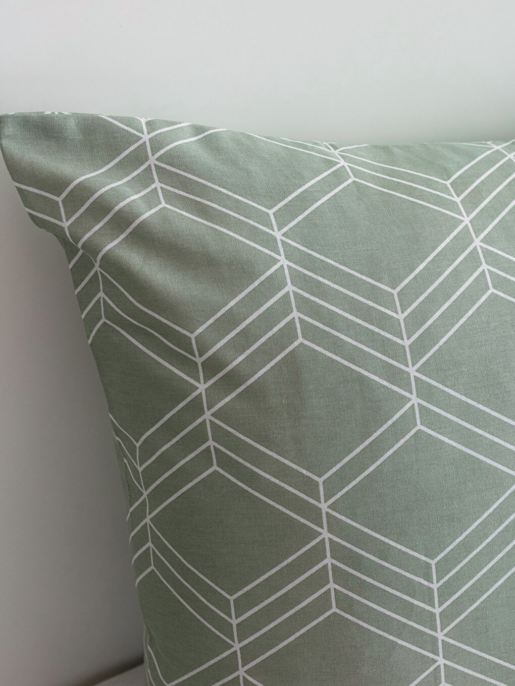 Yeşil Desenli Tek Kişilik Nevresim Seti-4