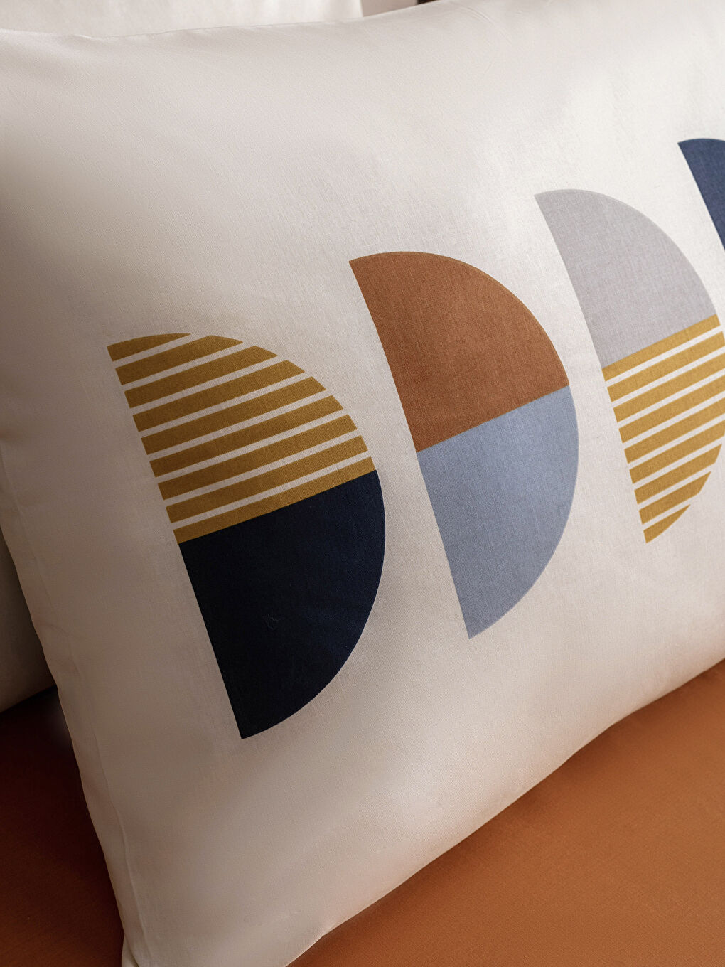 Patterned Cotton Double Duvet Cover Set-4