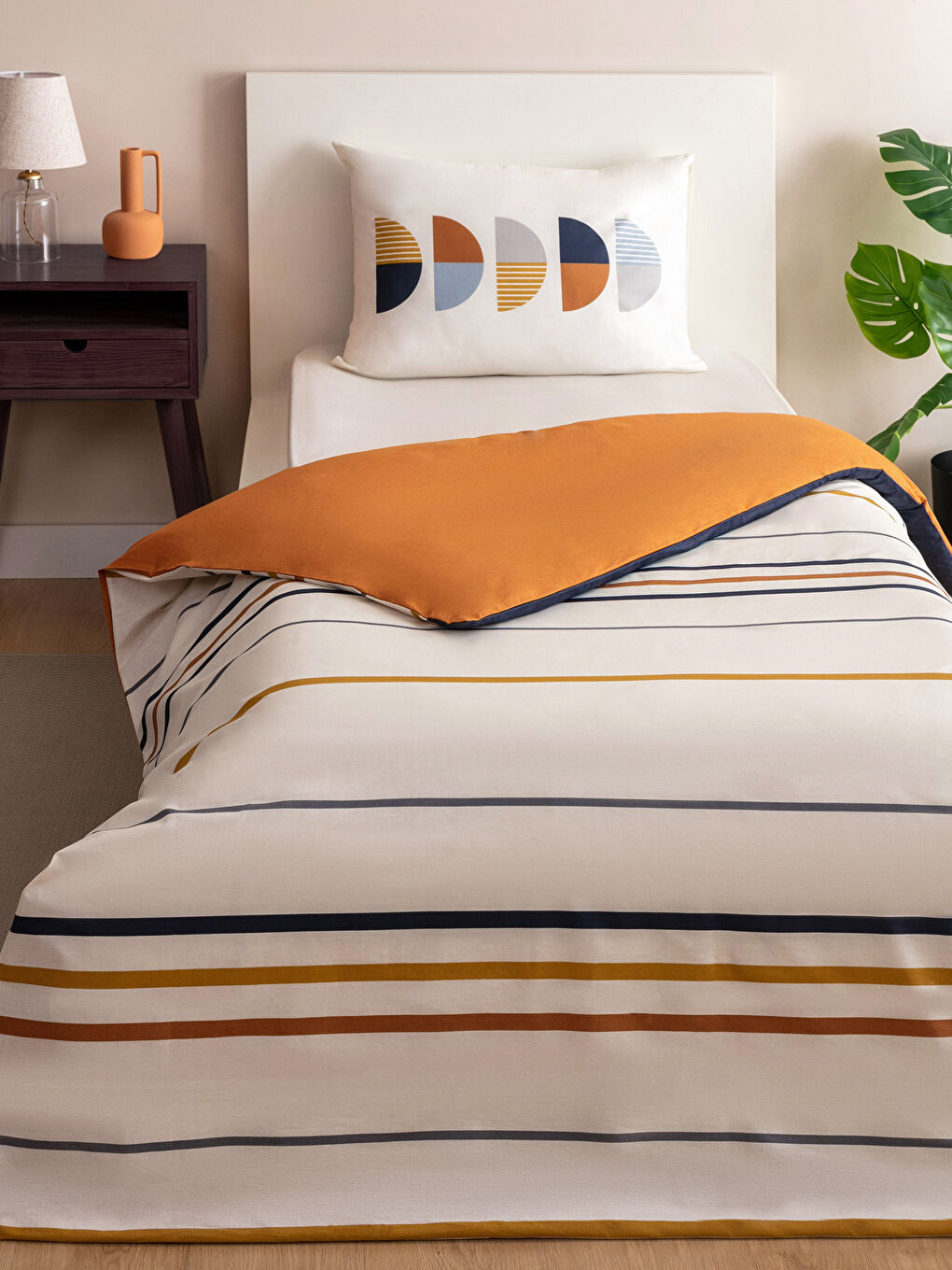 Patterned Single Bed Duvet Cover Set-1