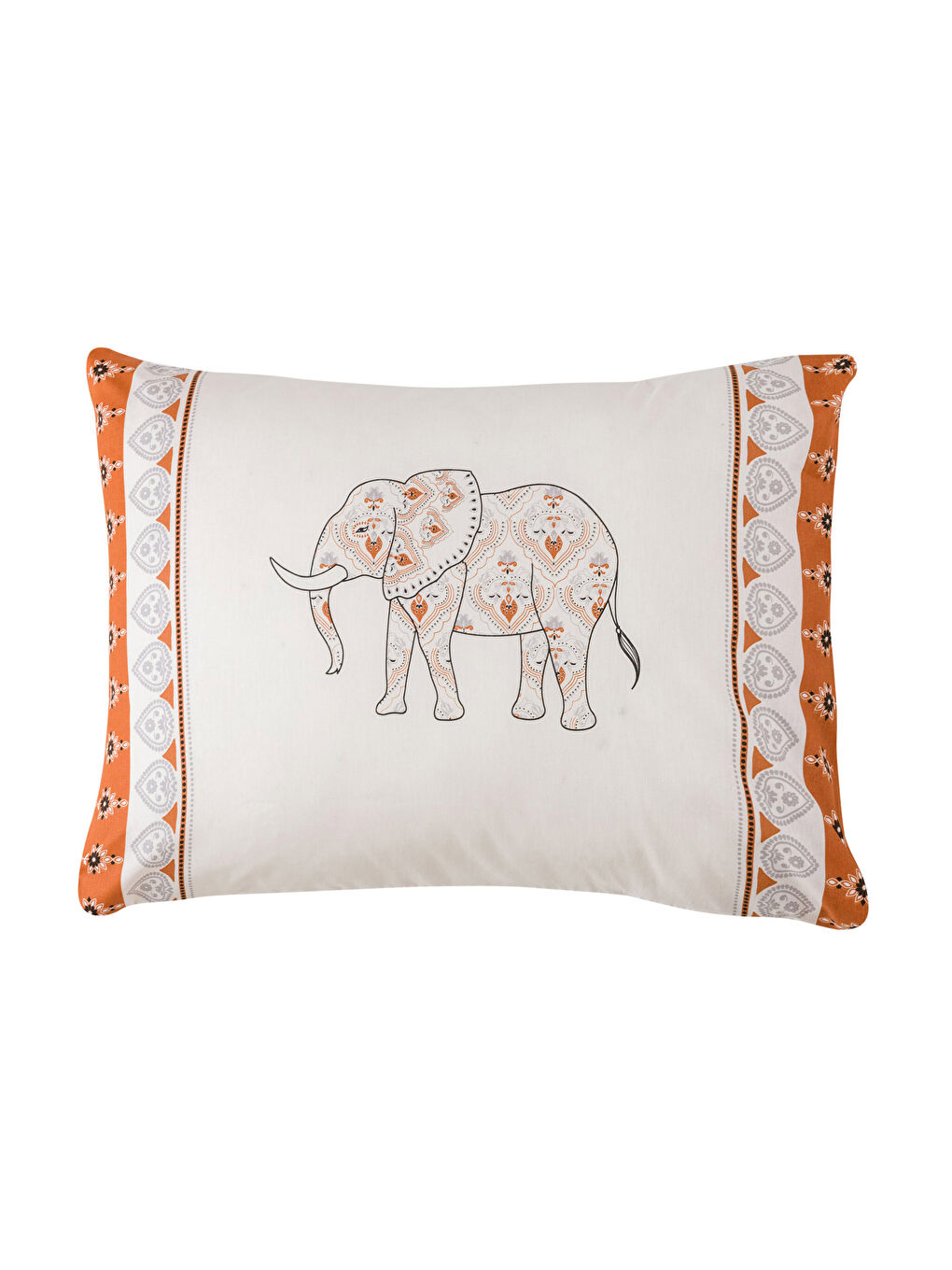 Elephant Patterned Cotton Pillowcase 2 Pack 50x70 Cm-4