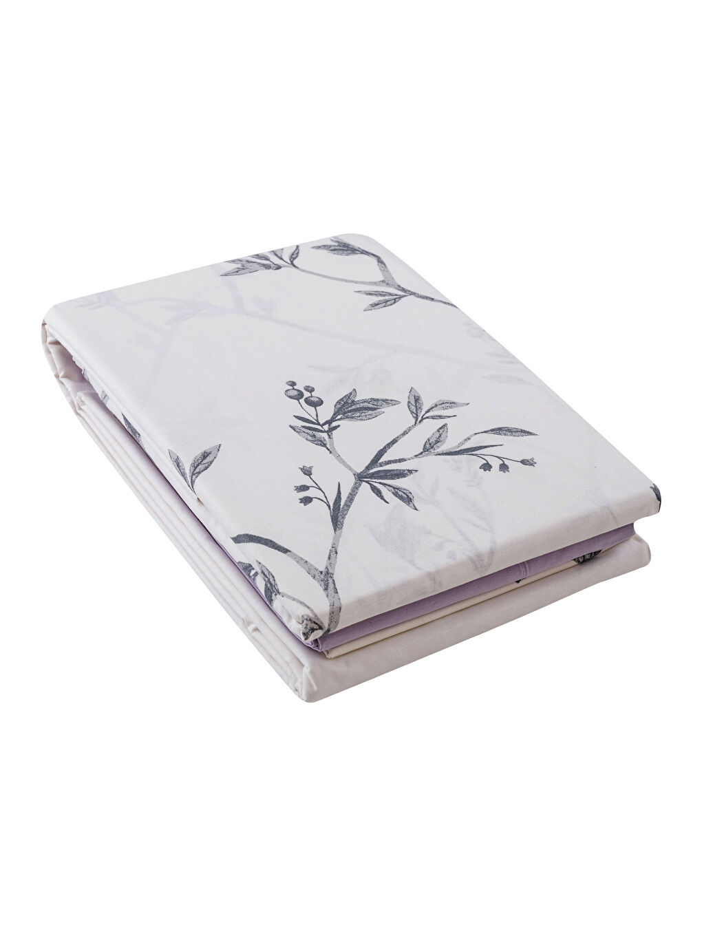 Patterned Cotton Double Duvet Cover Set-7