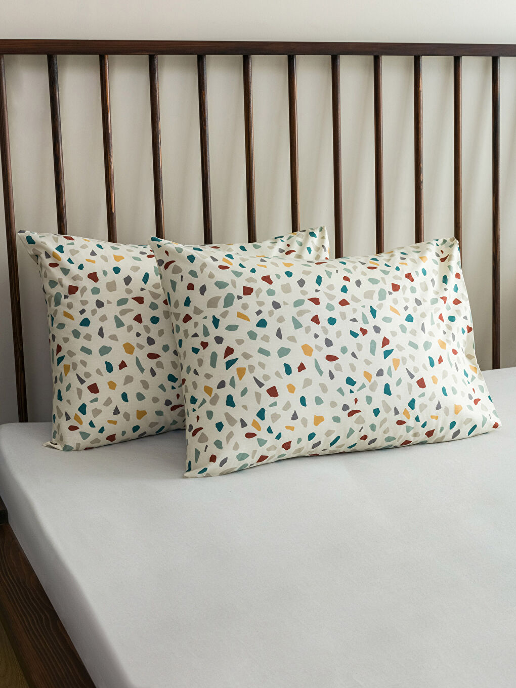 طقم غطاء لحاف مزدوج منقوش-2