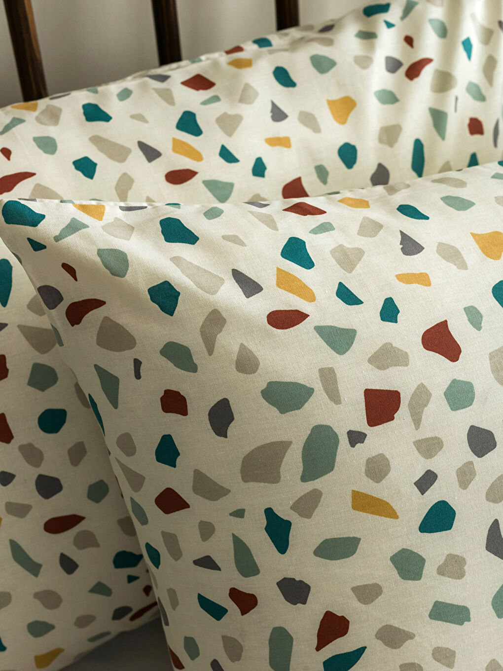 طقم غطاء لحاف مزدوج منقوش-3