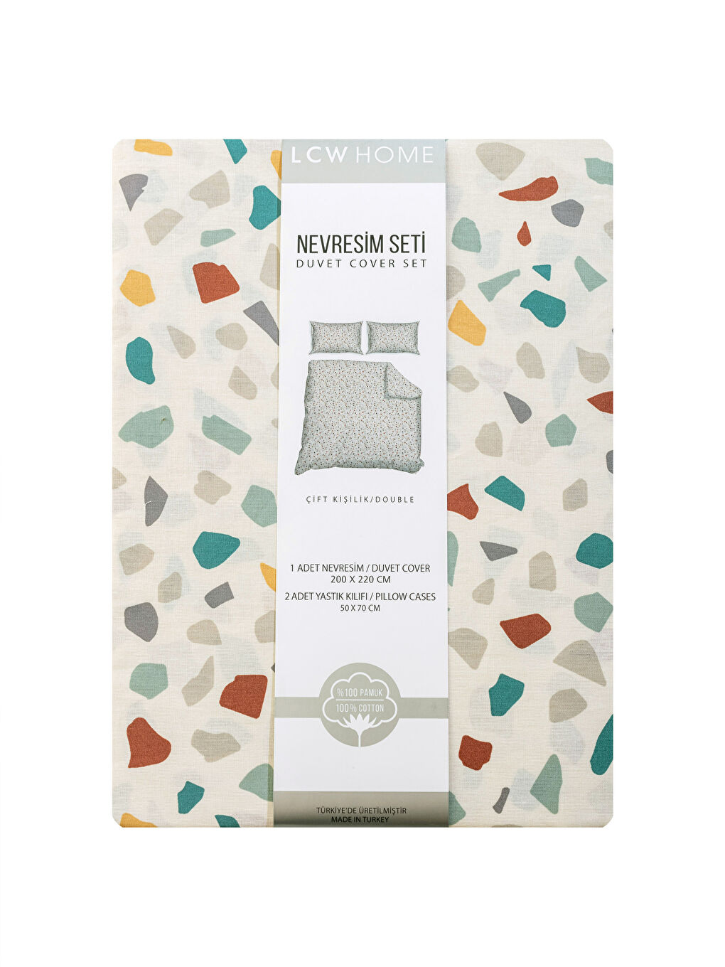 طقم غطاء لحاف مزدوج منقوش-6