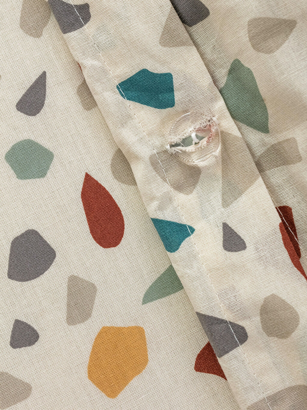 طقم غطاء لحاف فردي منقوش-5