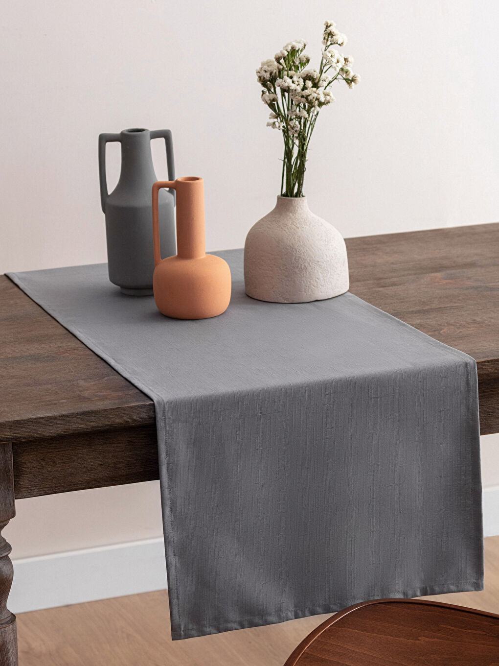 Өрнексіз мақта дастарқан 45x150 см