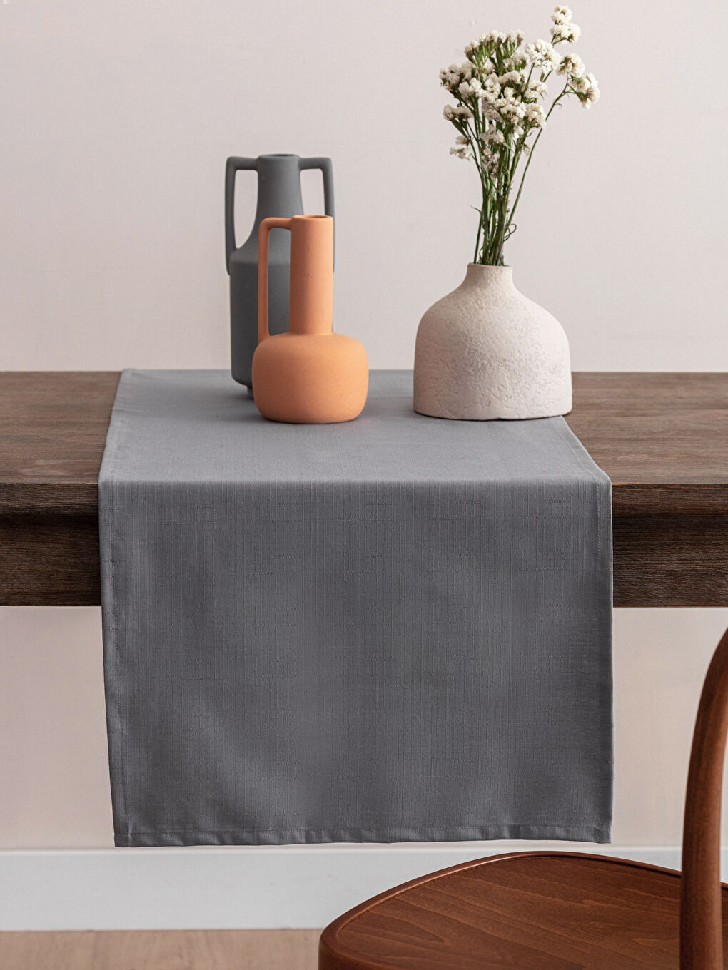 Өрнексіз мақта дастарқан 45x150 см-1