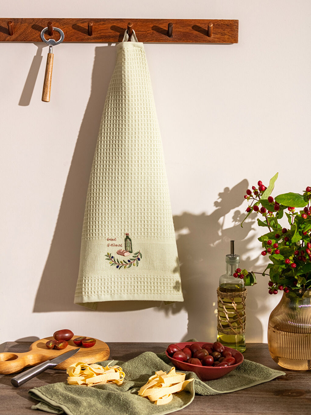 Embroidered Tea Towel 2 Pack 40x50 cm