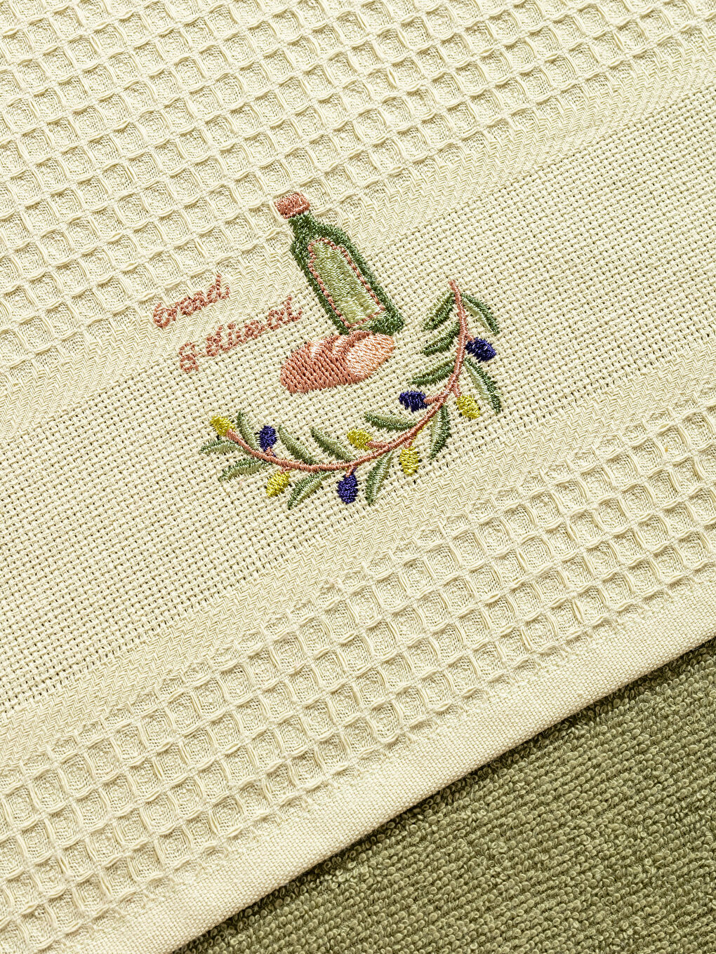 Embroidered Tea Towel 2 Pack 40x50 cm-2
