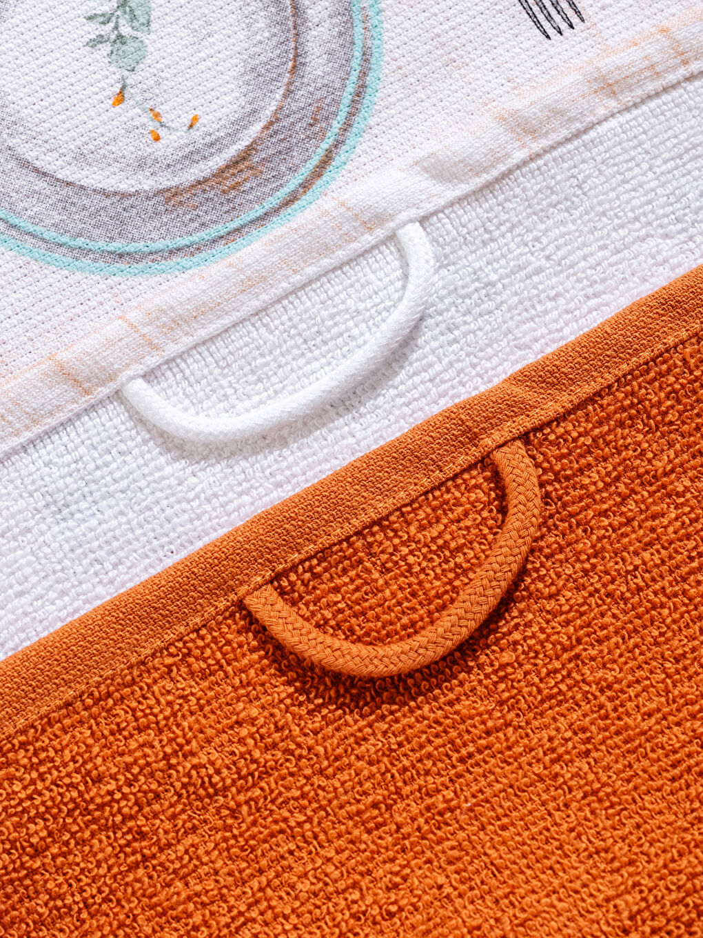 منشفة شاي مطبوعة ٢ قطعة ٤٠x٦٠ سم-3