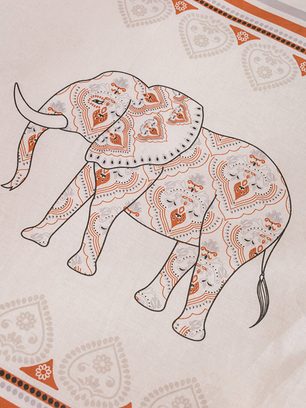 Gemustertes Baumwolle Einzelbett-Bettbezug-Komplettset-5