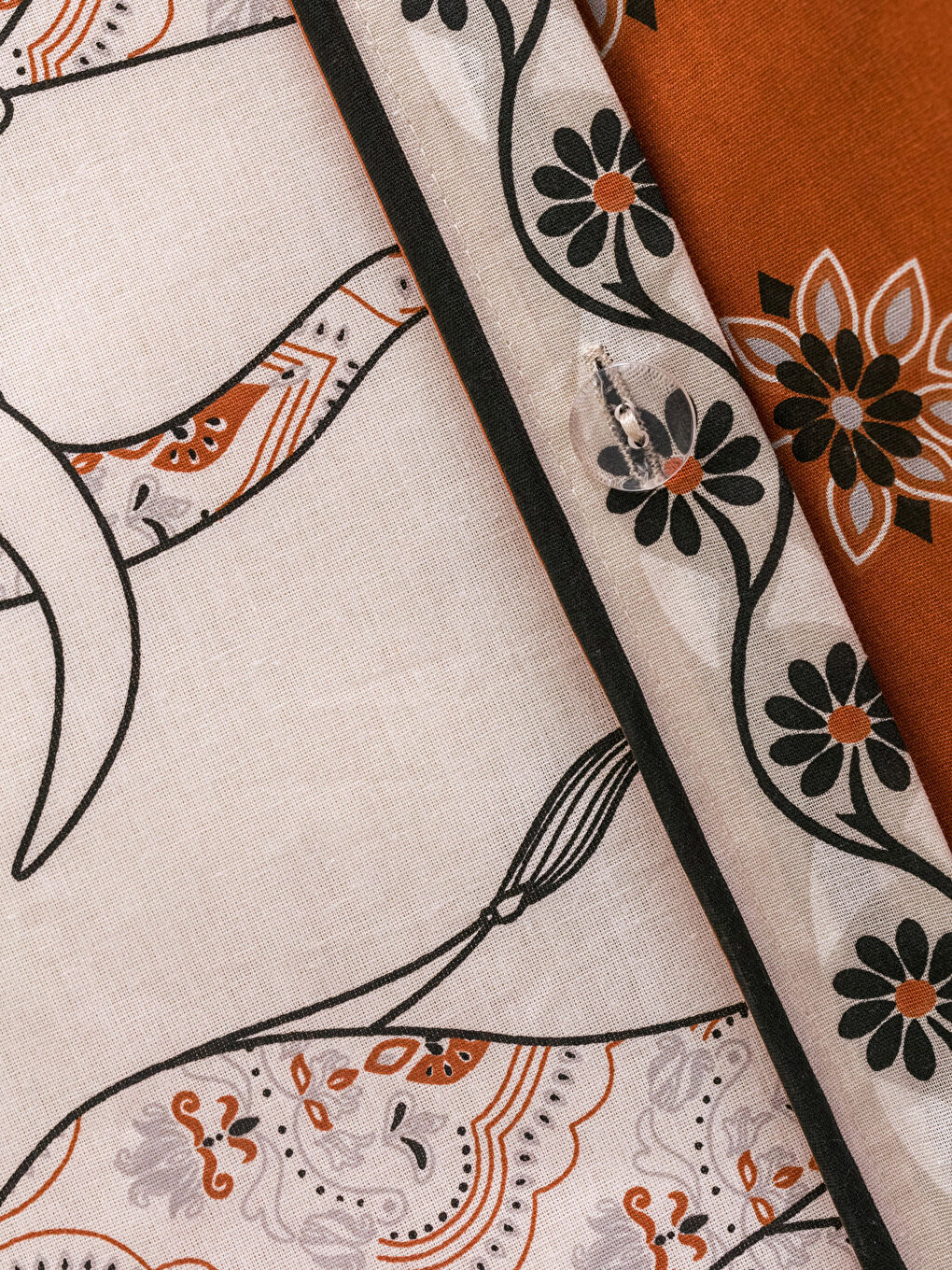 Gemustertes Baumwolle Einzelbett-Bettbezug-Komplettset-6