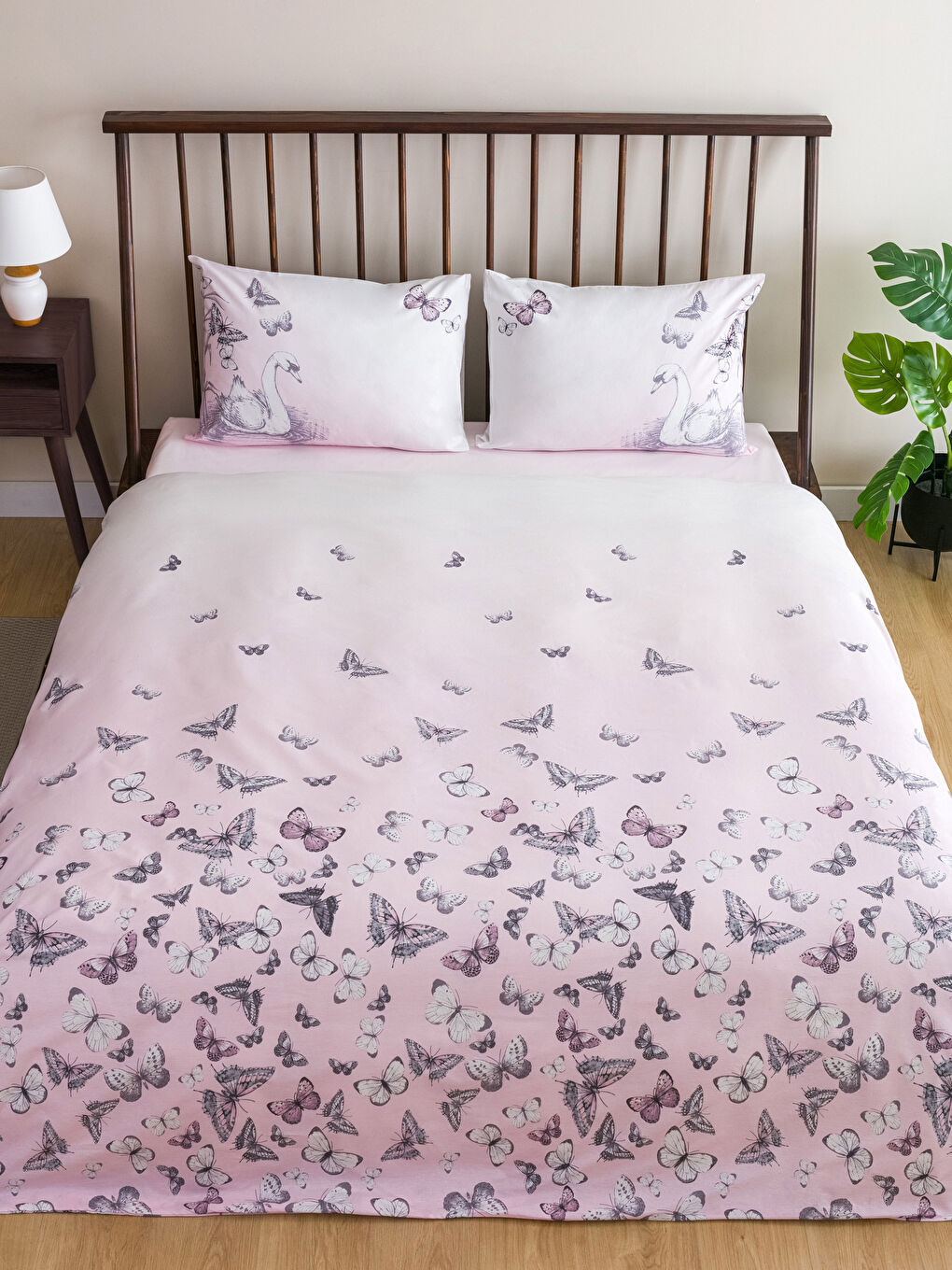LCW HOME Printed Cotton Double Duvet Cover Full Set -W2GQ65Z8-F9C
