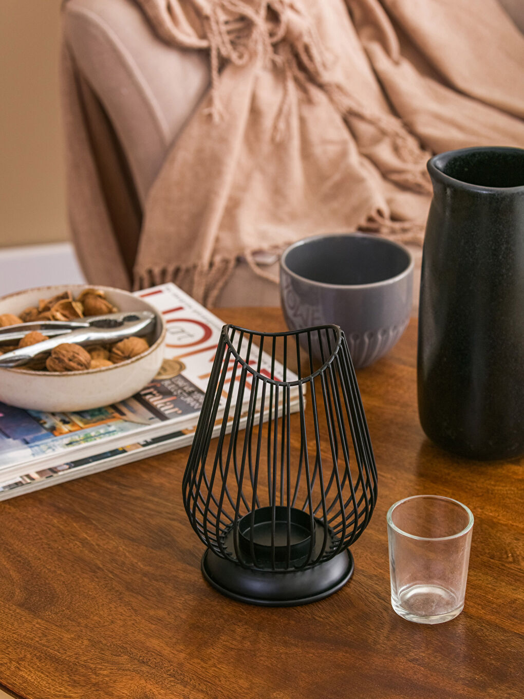 Siyah Metalik Mumluk 12x17 cm-2