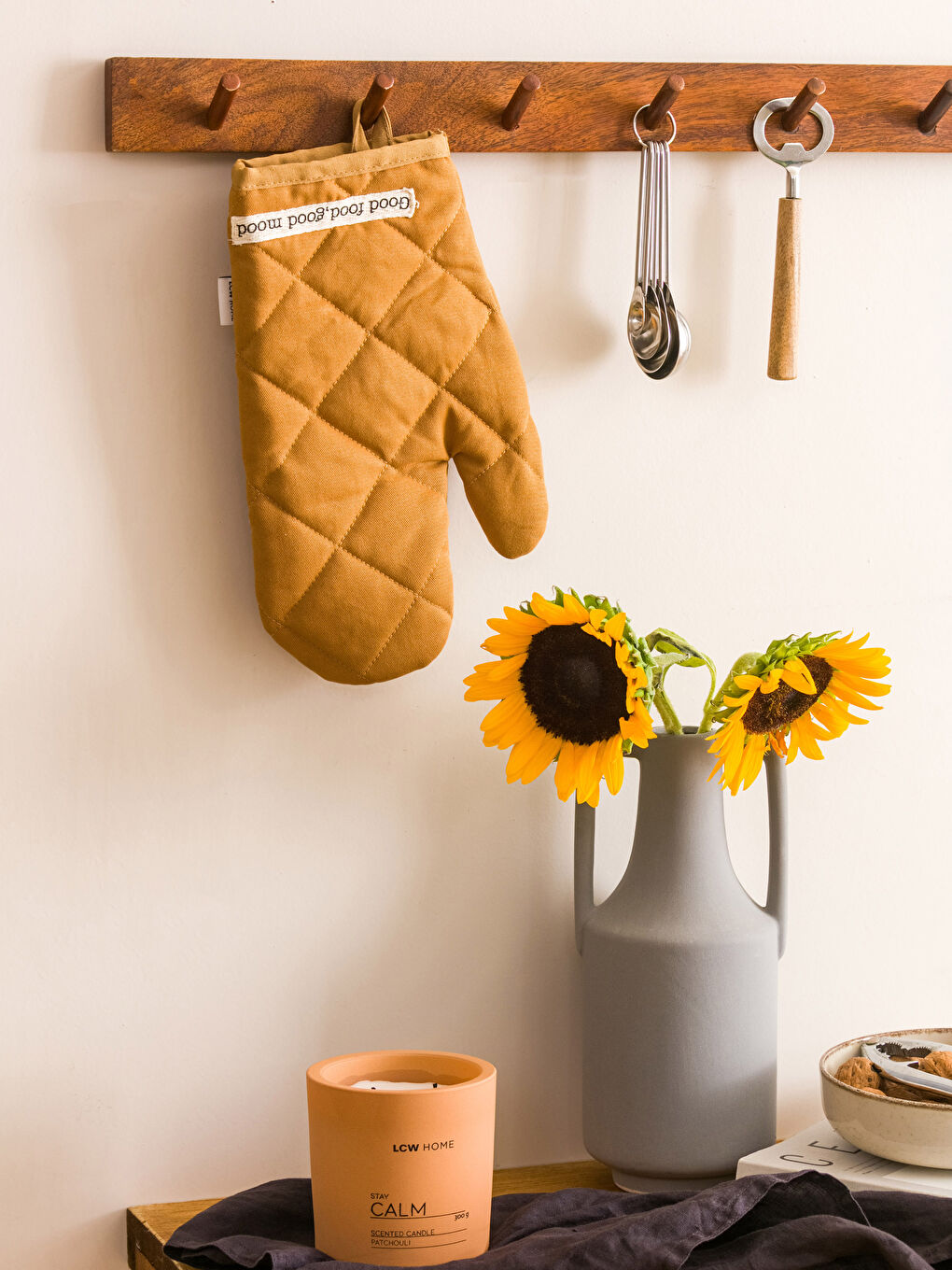 Text Printed Oven Gloves