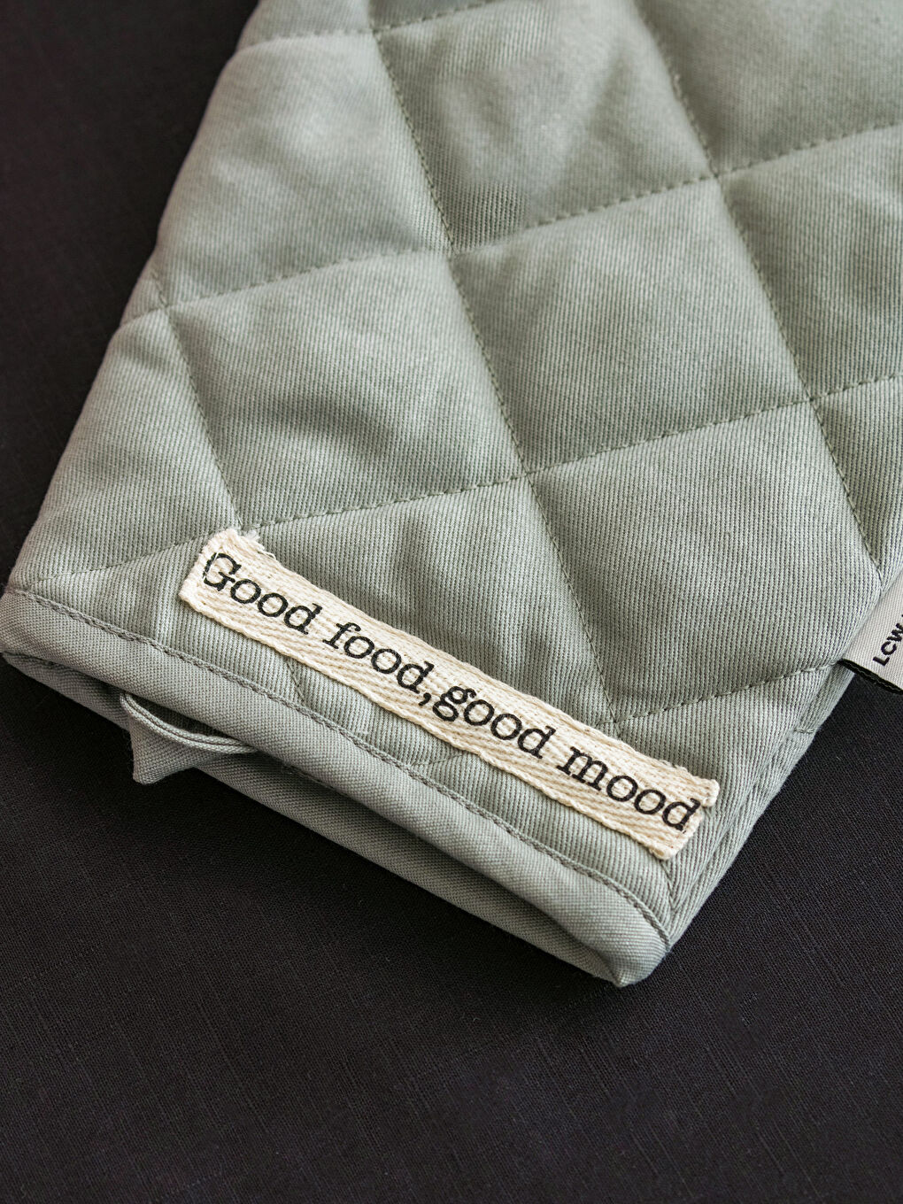 Mănuși pentru cuptor imprimate cu text-2