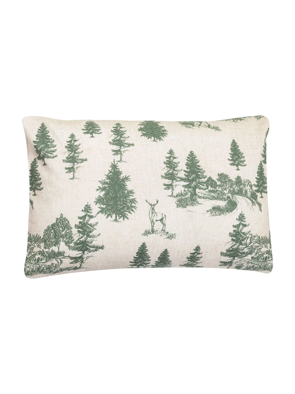 غطاء وسادة قطني منقوش 2 قطعة 50x70 سم-4