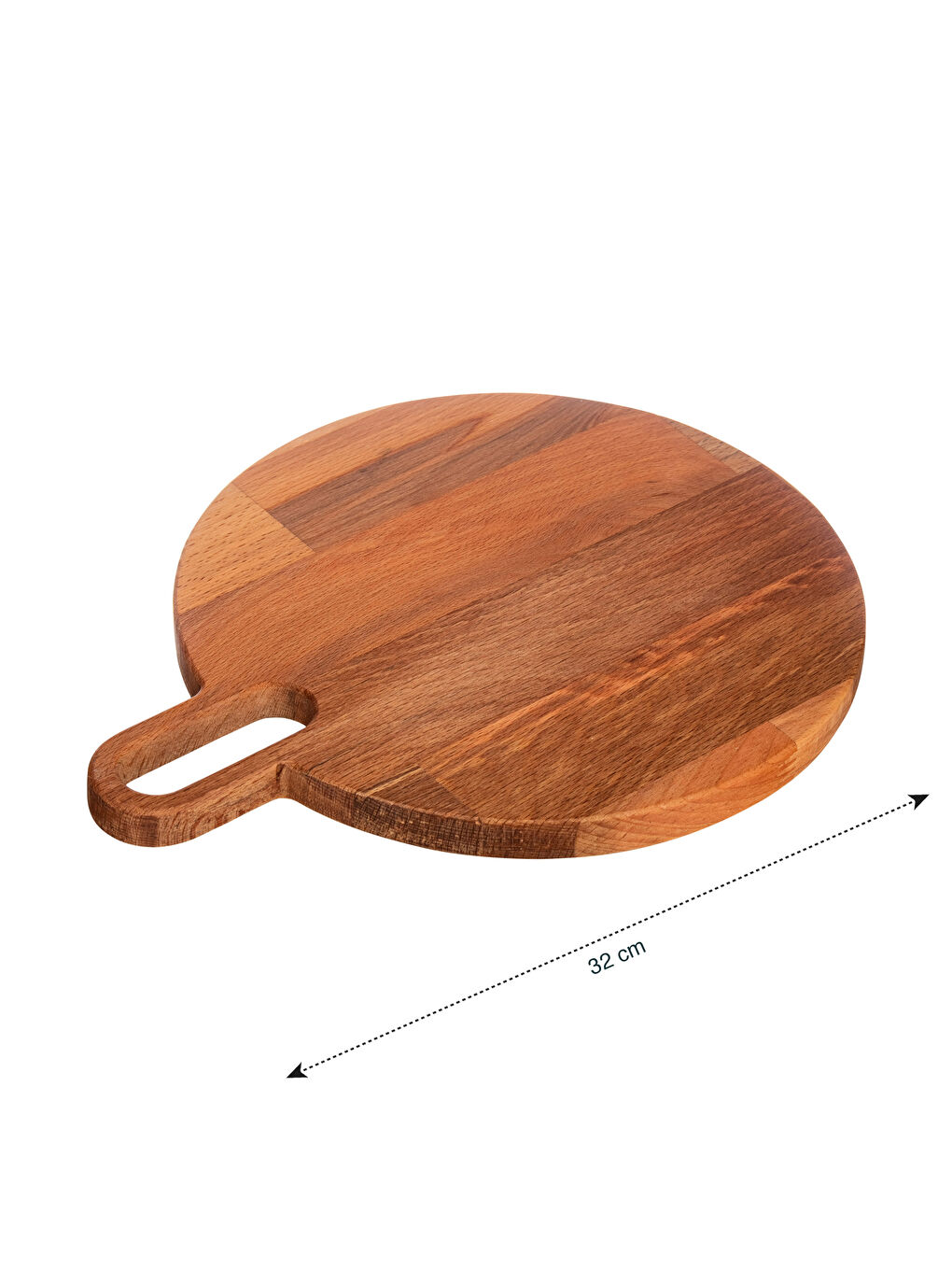 Kahverengi Düz Ahşap Sunumluk 32 cm-3