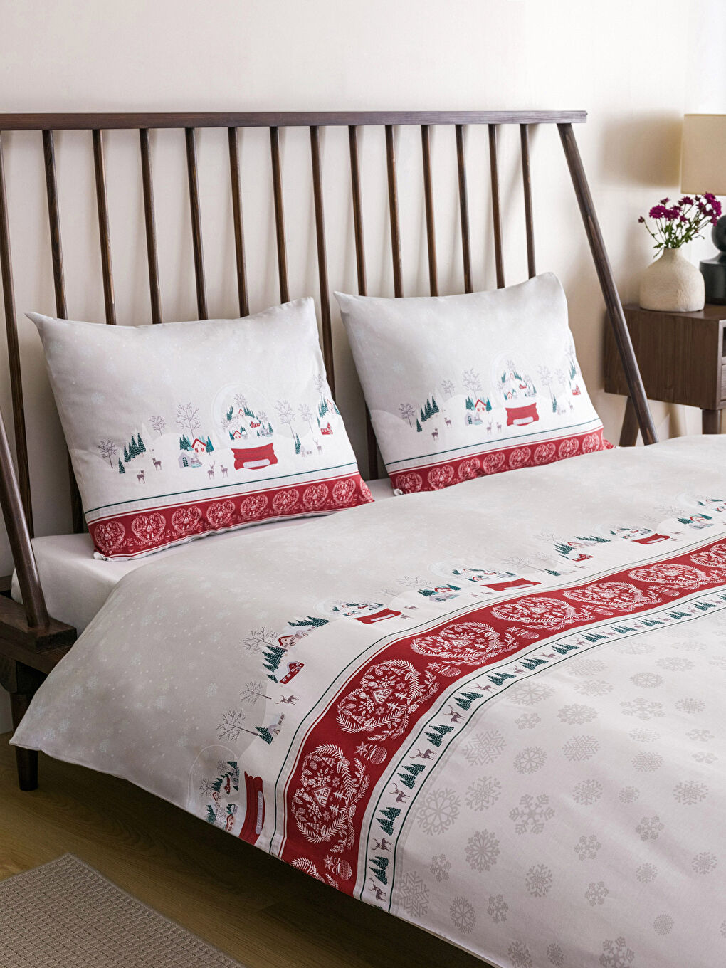 طقم غطاء لحاف مزدوج قطن