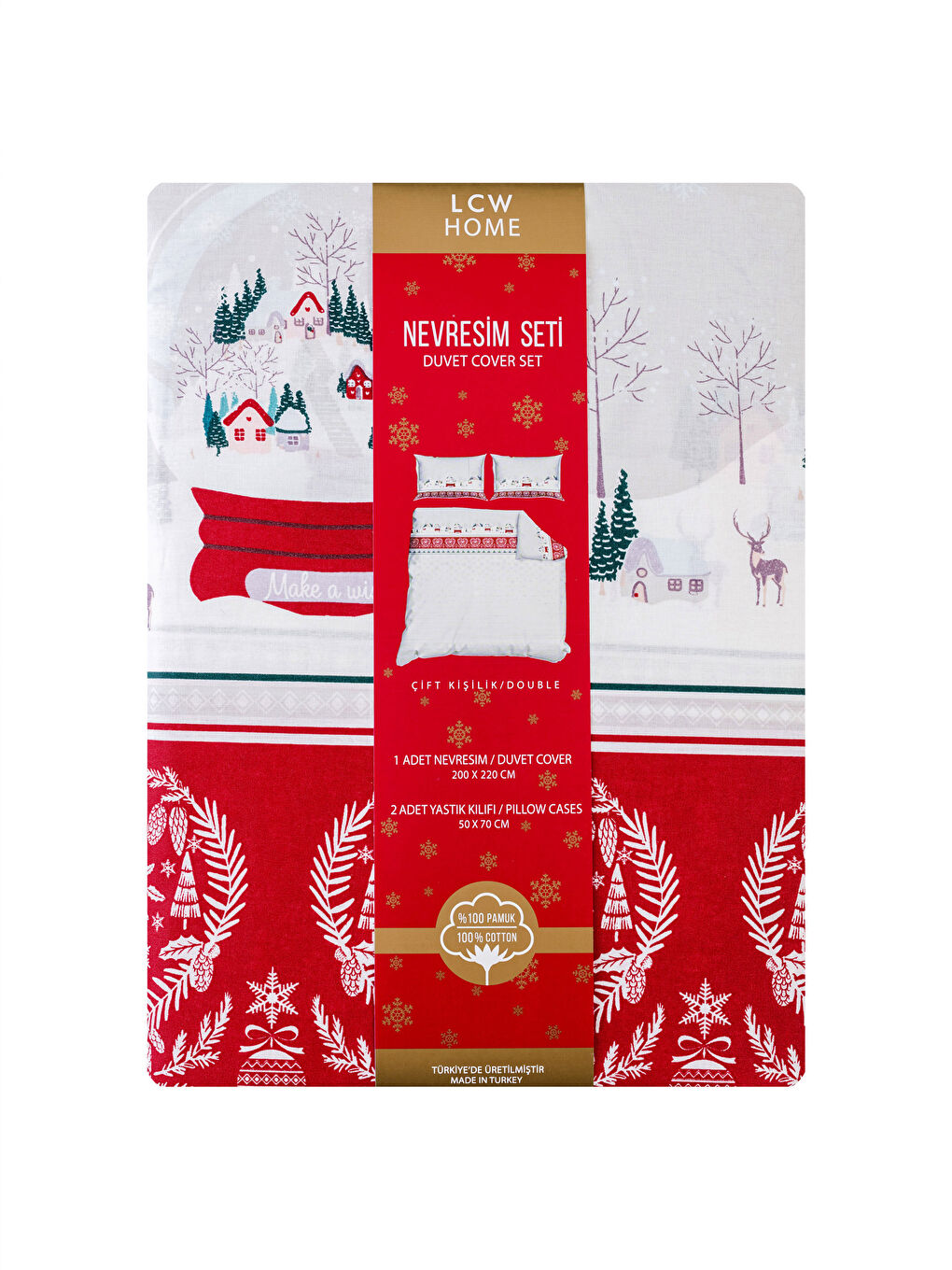 طقم غطاء لحاف مزدوج قطن-6