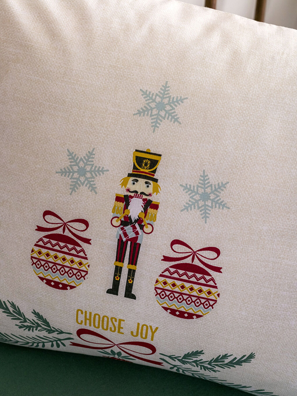 غطاء وسادة قطن منقوش 2 قطعة 50x70 سم-2