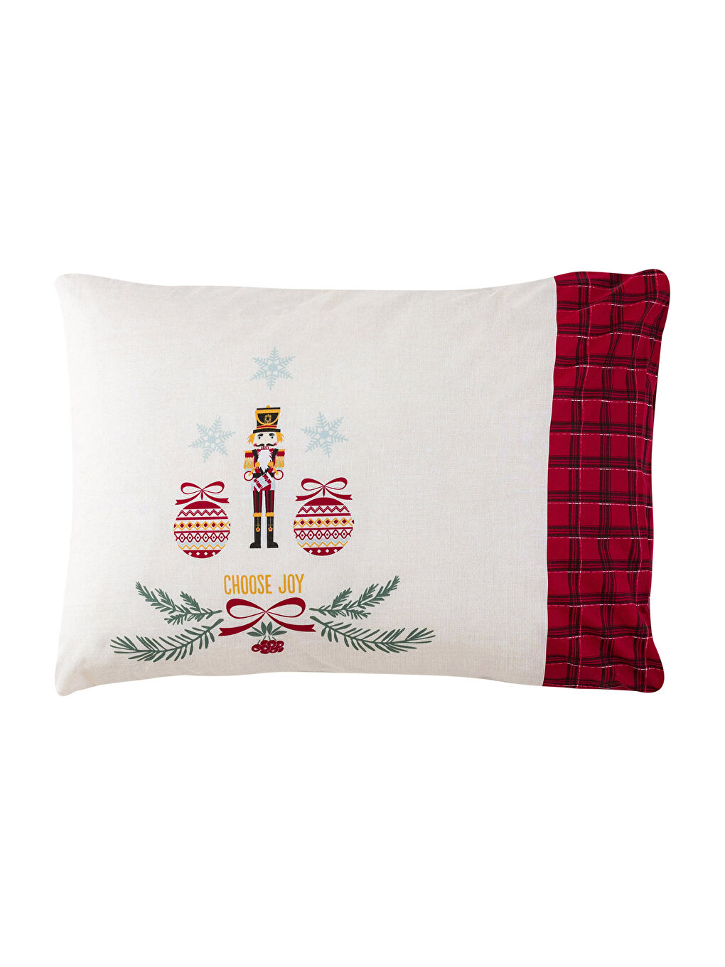 غطاء وسادة قطن منقوش 2 قطعة 50x70 سم-4