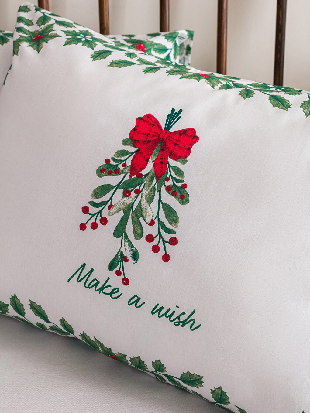 LCW HOME Cotton Printed Pillow Cover 2 Pcs 50x70 Cm -W2GV31Z8-F9C