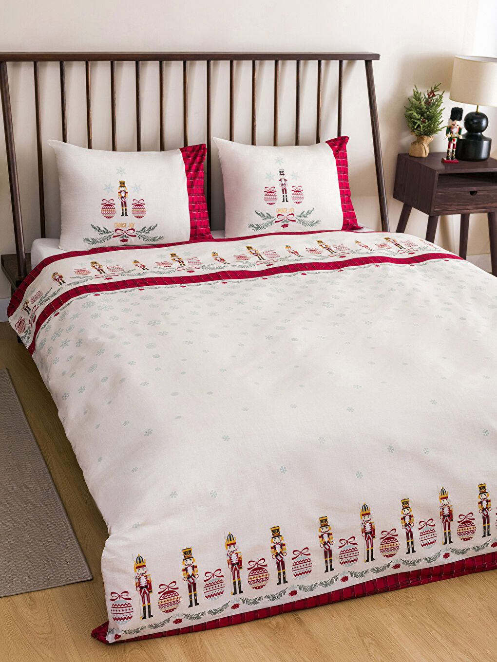 Parure de couette double en coton