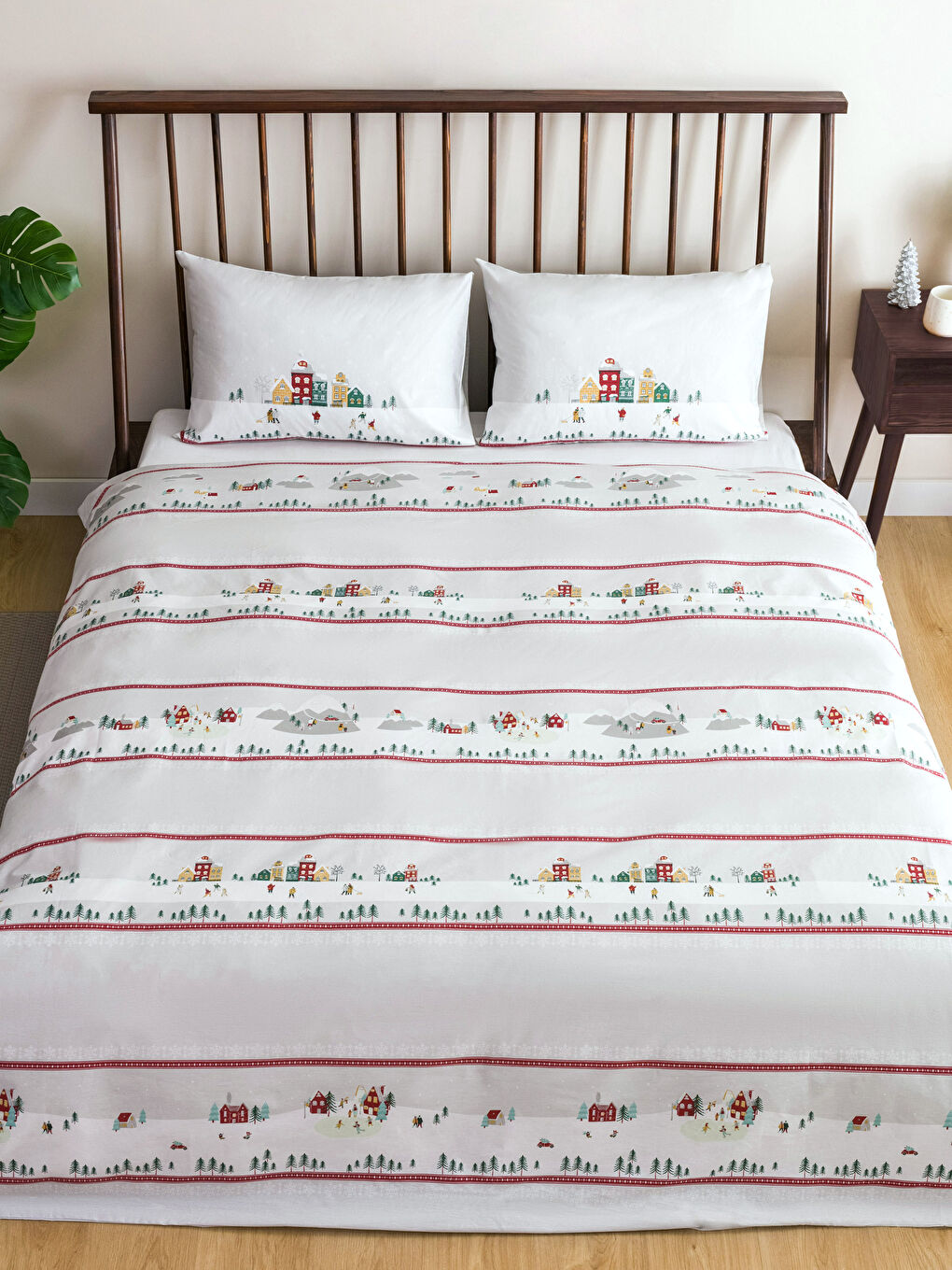 New Year Themed Double-Sided Duvet Cover Set-1