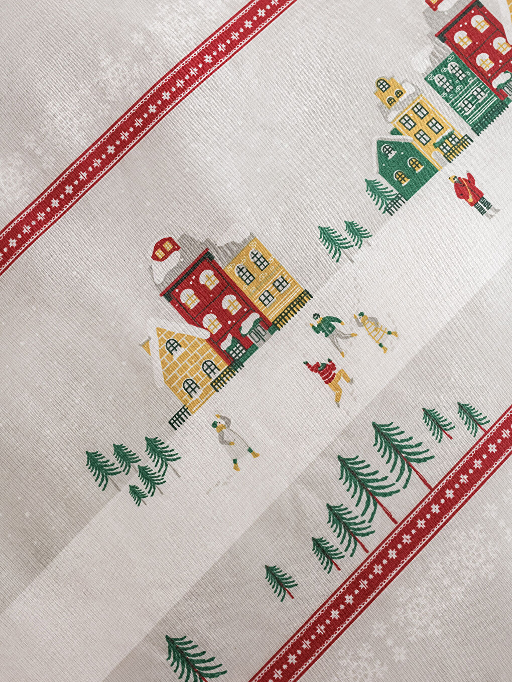 New Year Themed Double-Sided Duvet Cover Set-4