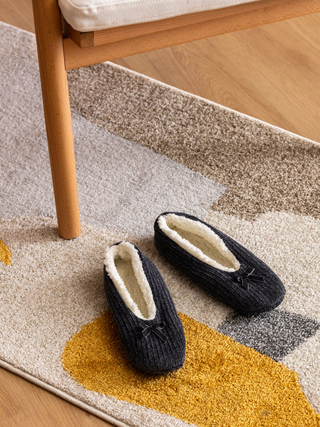 LCW HOME Düz Pelüş Ev Terliği -W2GV42Z8-S1F
