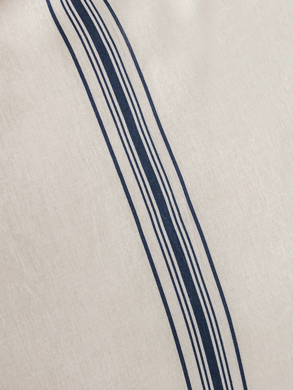 Lacivert Çizgili Pamuklu Çift Kişilik Nevresim Seti-3