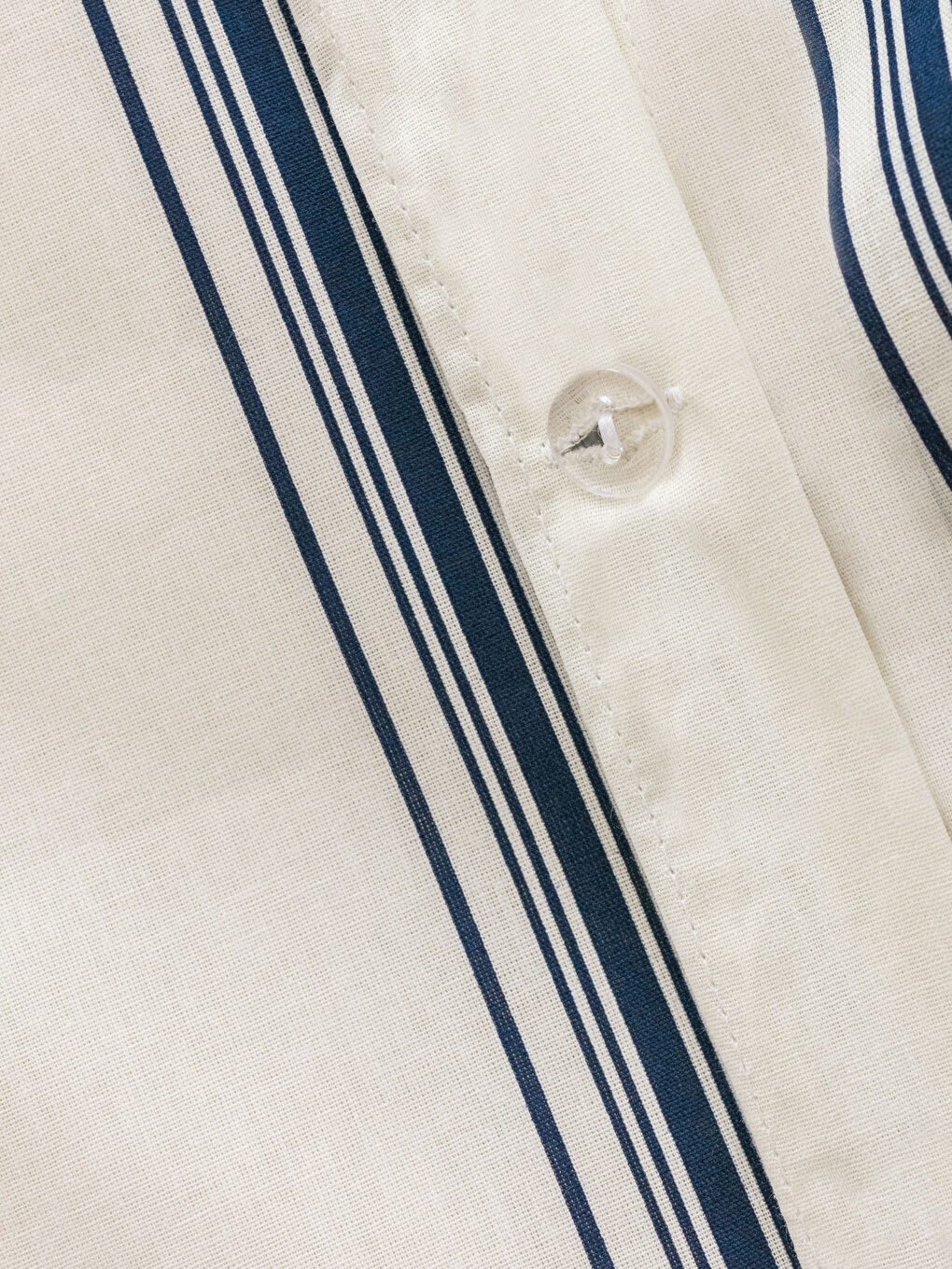 Lacivert Çizgili Pamuklu Çift Kişilik Nevresim Seti-5