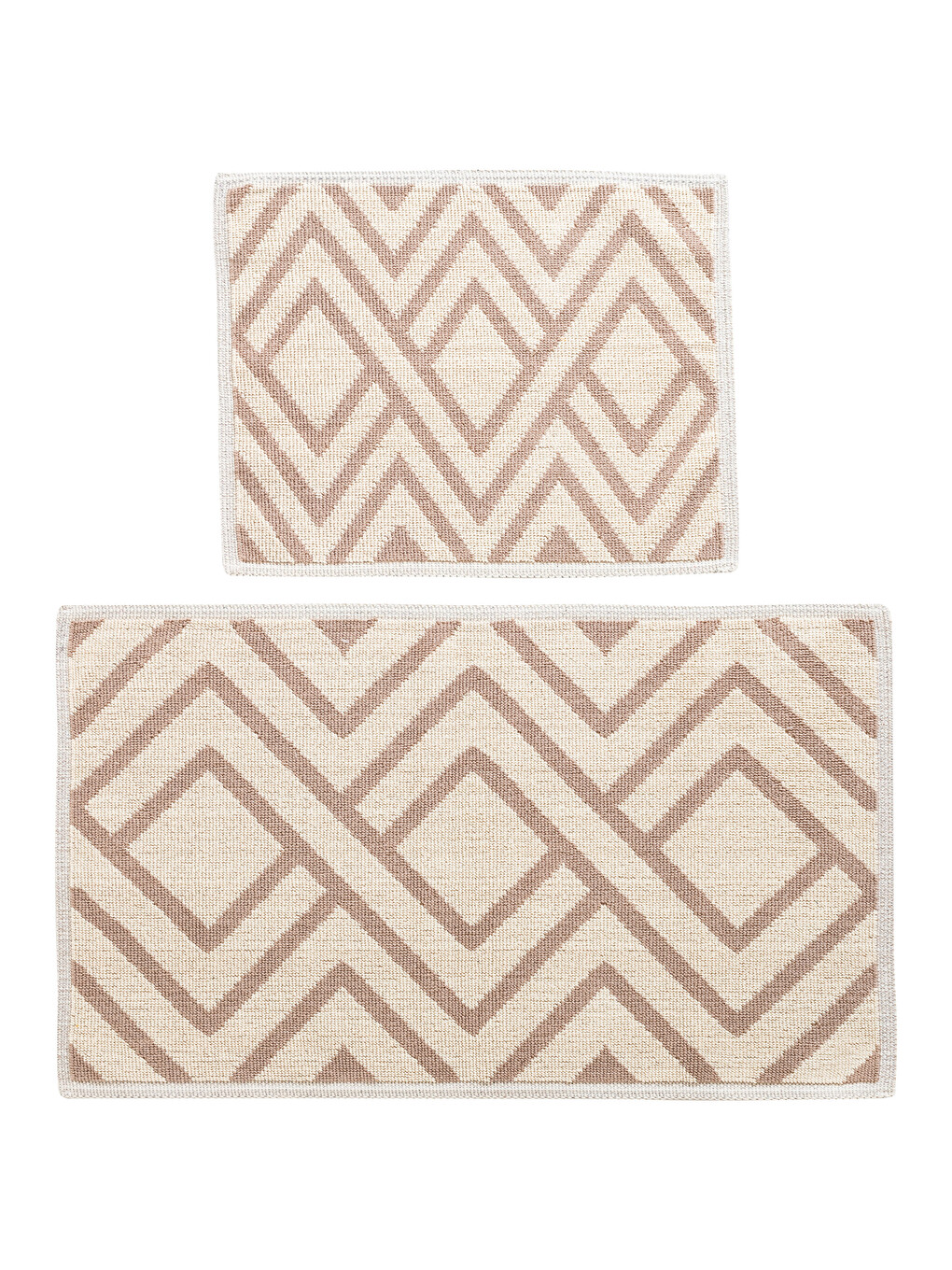 Geometric Patterned Bath Mat 2 Pack-4