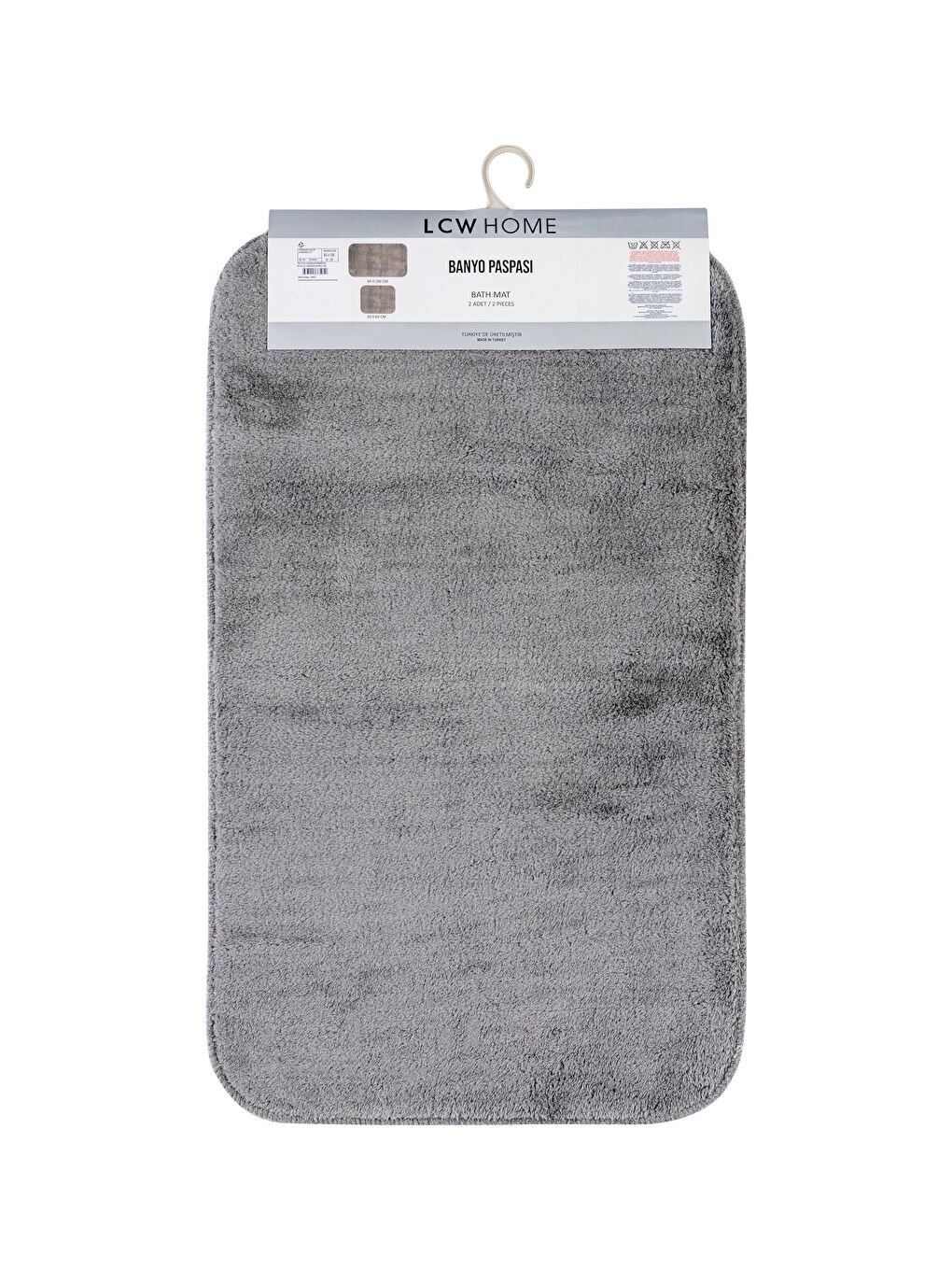 Lot de 2 Tapis de Bain Uni-3