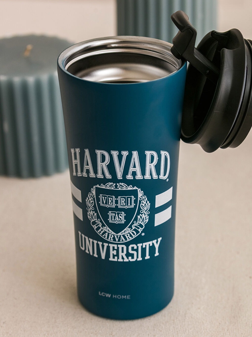 LCW HOME Harvard University Printed Steel Thermos 400 Ml -W2H062Z8-F9C