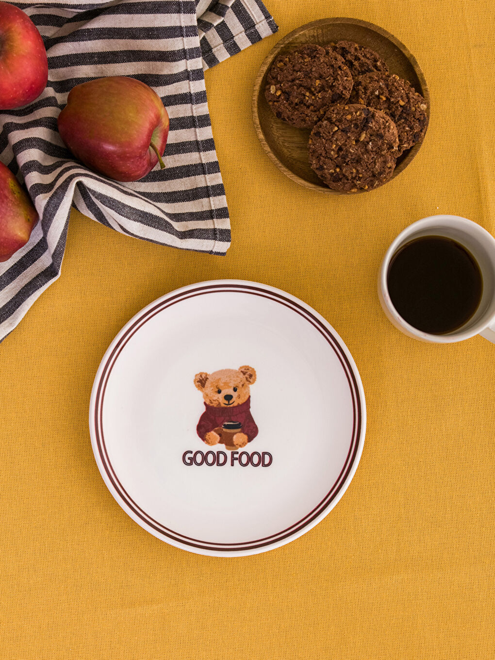 Printed Ceramic Cake Plate 20 Cm