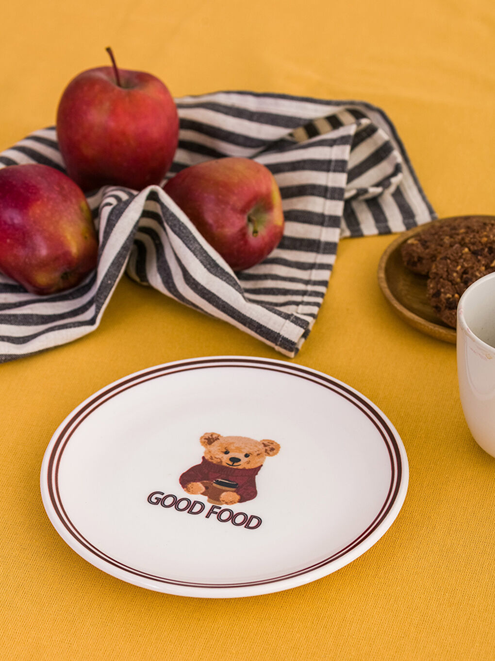 Printed Ceramic Cake Plate 20 Cm-1