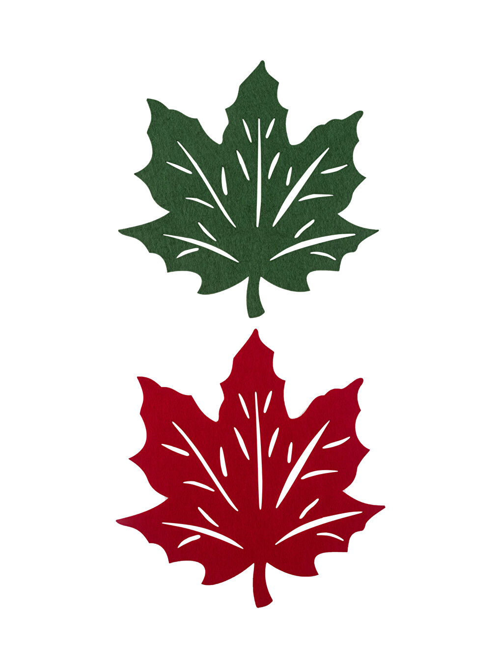 Blattförmiges Tischset 2er-Pack 45x45 cm-3