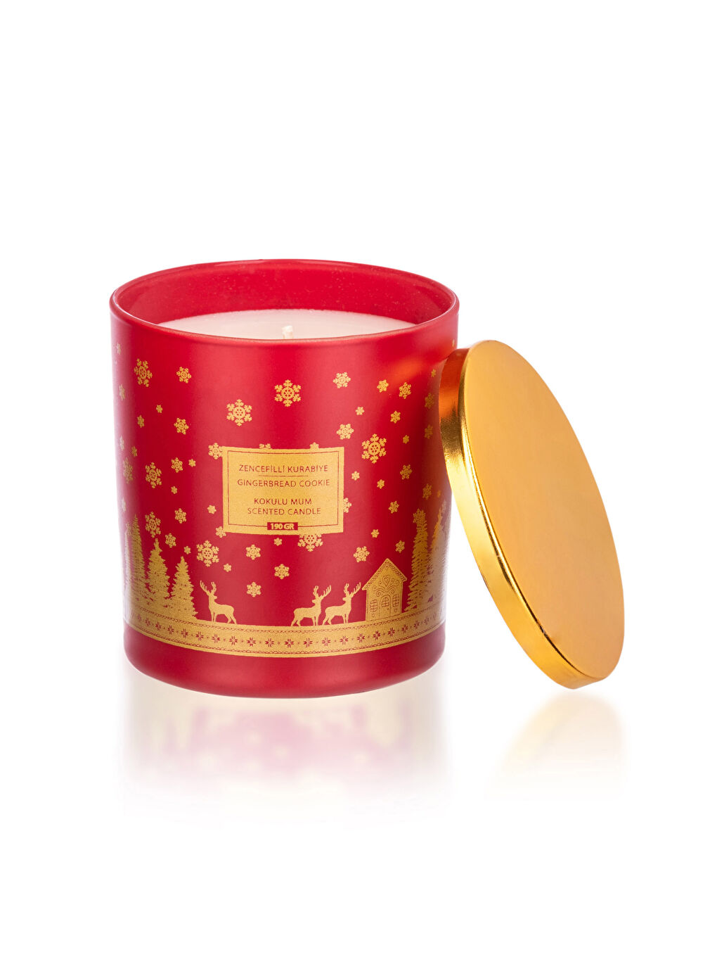 Baskılı Kokulu Dekoratif Bardak Mum 190 g-4