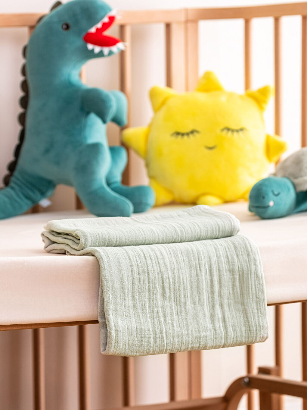LCW HOME Plain Cotton Muslin Baby Blanket 100x120 Cm -W2H351Z1-J1W