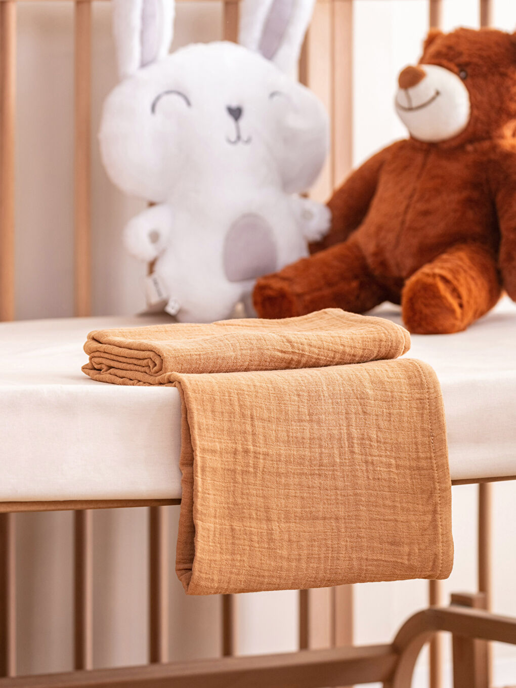 LCW HOME Schlichte Baumwoll-Musselin-Babydecke 100x120 cm -W2H352Z1-T5D