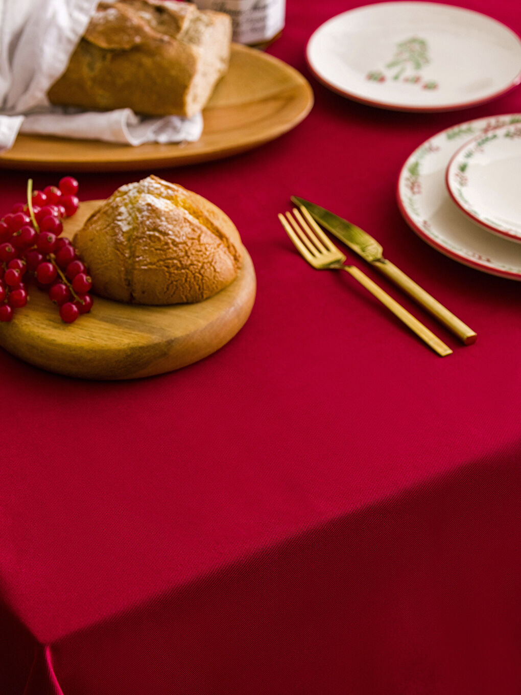 Cotton Plain Table Cloth 150x300 Cm-2