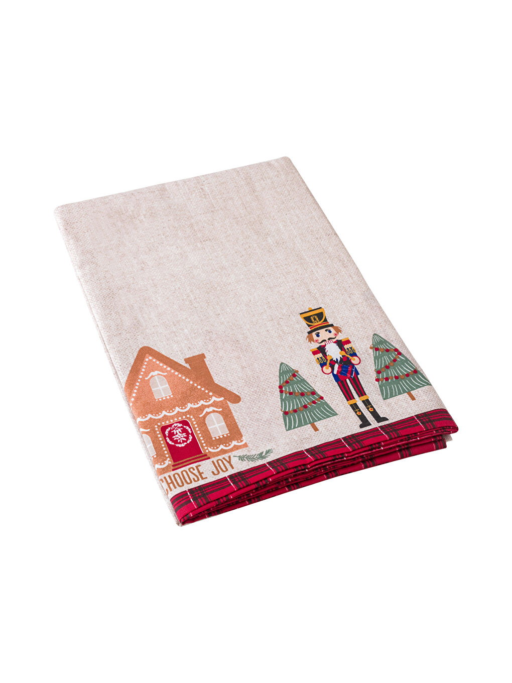 LCW HOME New Year Themed Table Cloth 150x200 Cm -W2H387Z8-F9C