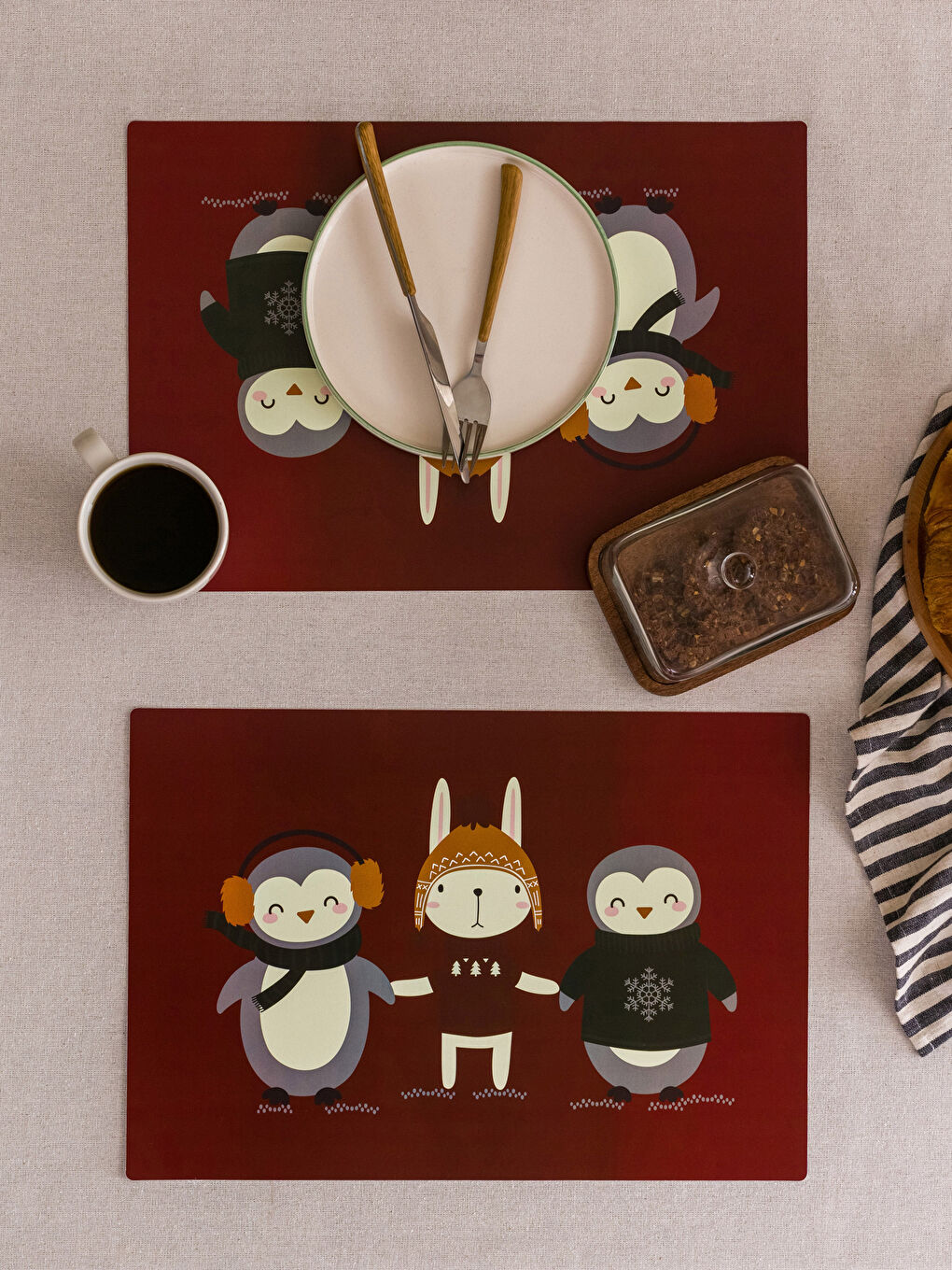 LCW HOME Printed Placemat 2 Pack 29x42 Cm -W2H390Z8-F9C
