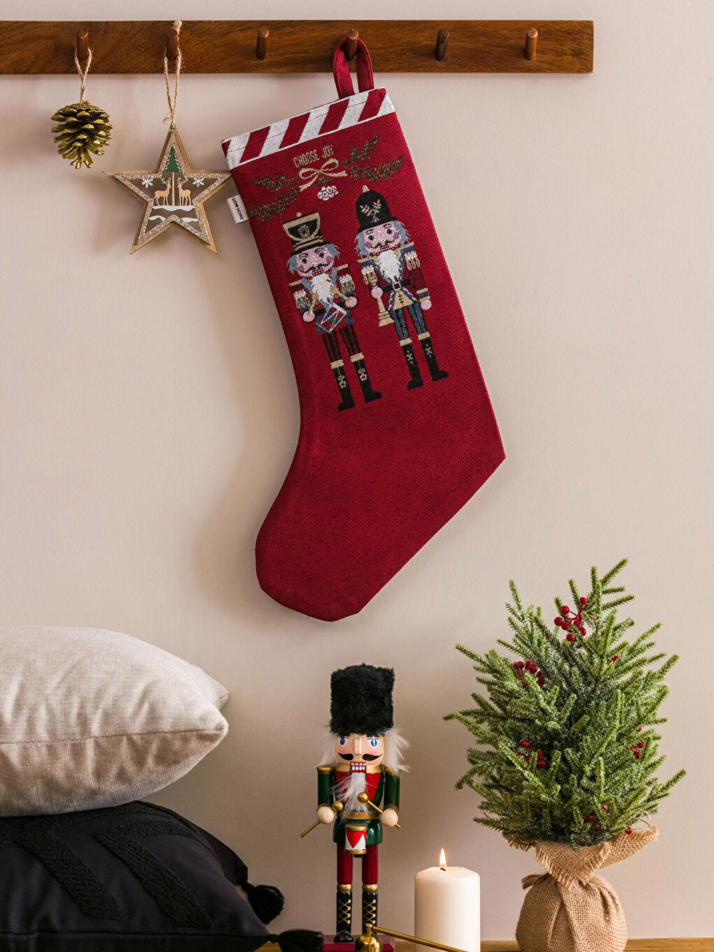 Christmas Themed Wall Decoration 25x48 cm